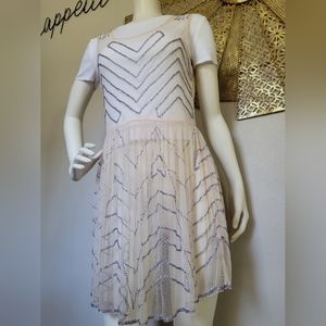 beaded mesh slip dress free people